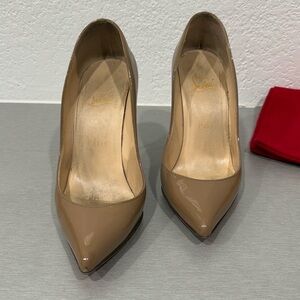 Christian Louboutin Beige Pigalle Pumps - Size 36